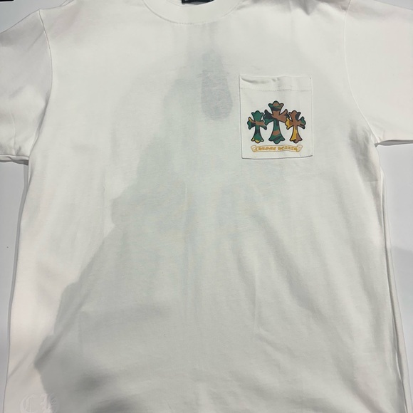 White T-Shirt with Colorful Graphic